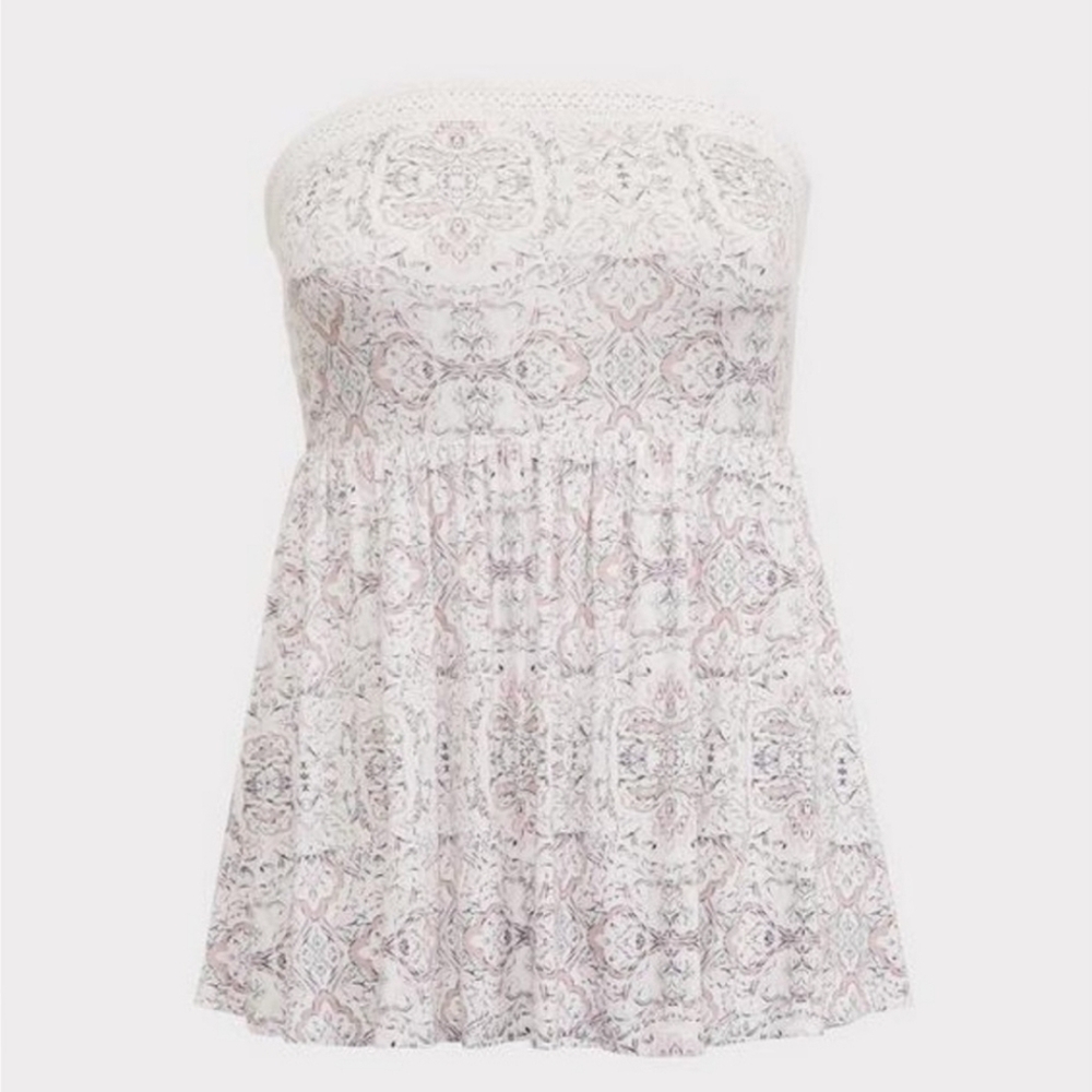 Torrid Super Soft Strapless Peplum Top - Picture 3 of 3